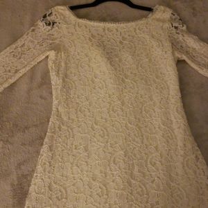 ivory lace diane von furstenberg dress